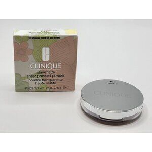 Clinique 101 Invisible Matte Stay Matte Sheer Pressed Powder Oil Free New